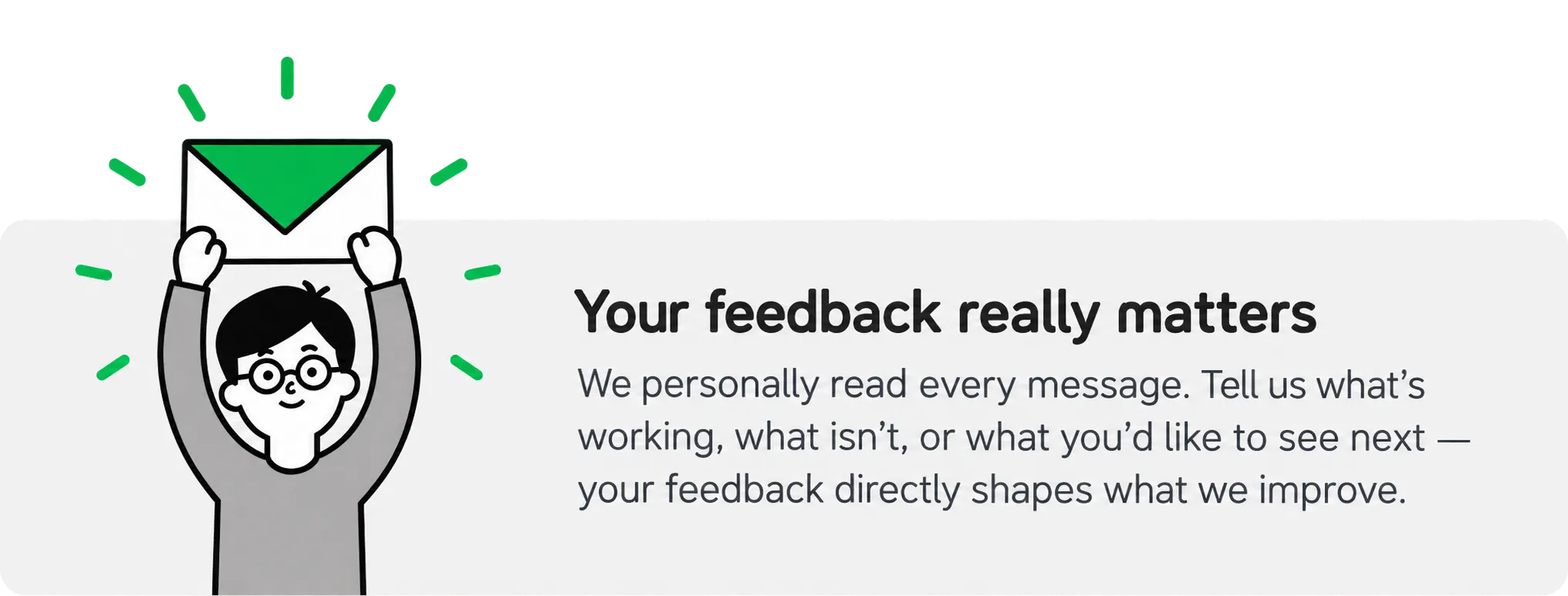 Email us your feedback